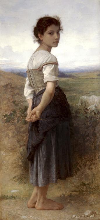 Adolphe William Bouguereau The Young Shepherdess (mk26)